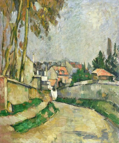 Dorfstraße, 1879-82 von Paul Cézanne